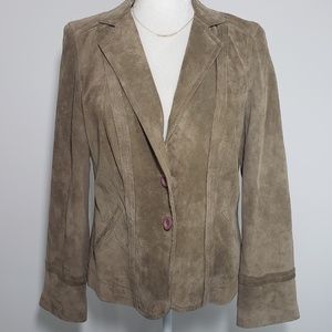 Sigrid Olsen Genuine Leather/Suede Jacket, Size M